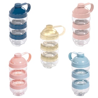 Dosador De Leite Em Pó Gire e Trave Com 3 Compartimentos Rosa / Azul / Dourado - Plasútil em Oferta na Shopee