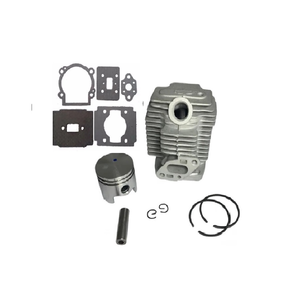 Kit Cilindro Pistão Compatível Roçadeira Nakashi Tu26 33mm + jogo de juntas