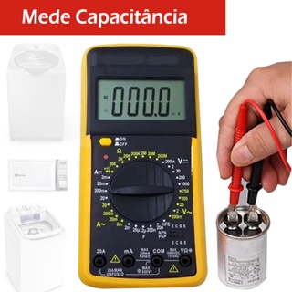 Multimetro Capacimetro Digital  Mede Capacitância - Top de Linha em Oferta na Shopee