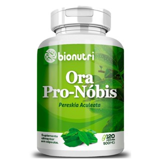 Ora Pro-Nóbis 120 Cápsulas 500mg Bionutri Pereskia Aculeata