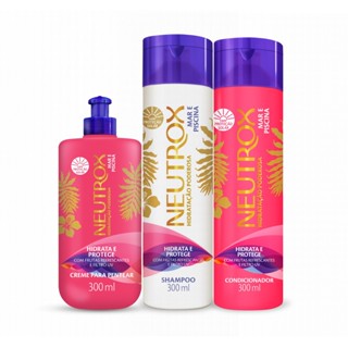Kit Vegano Neutrox Mar e Piscina Contém 1 Shampoo 300ml 1 Condicionador 300ml 1 Creme de Pentear 300ml