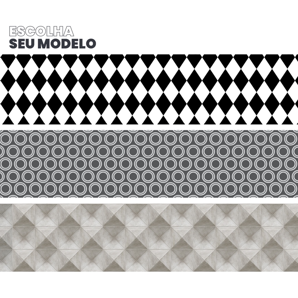 Faixa Decorativa Parede Pia Cozinha Adesiva Geometrico em Oferta na Shopee