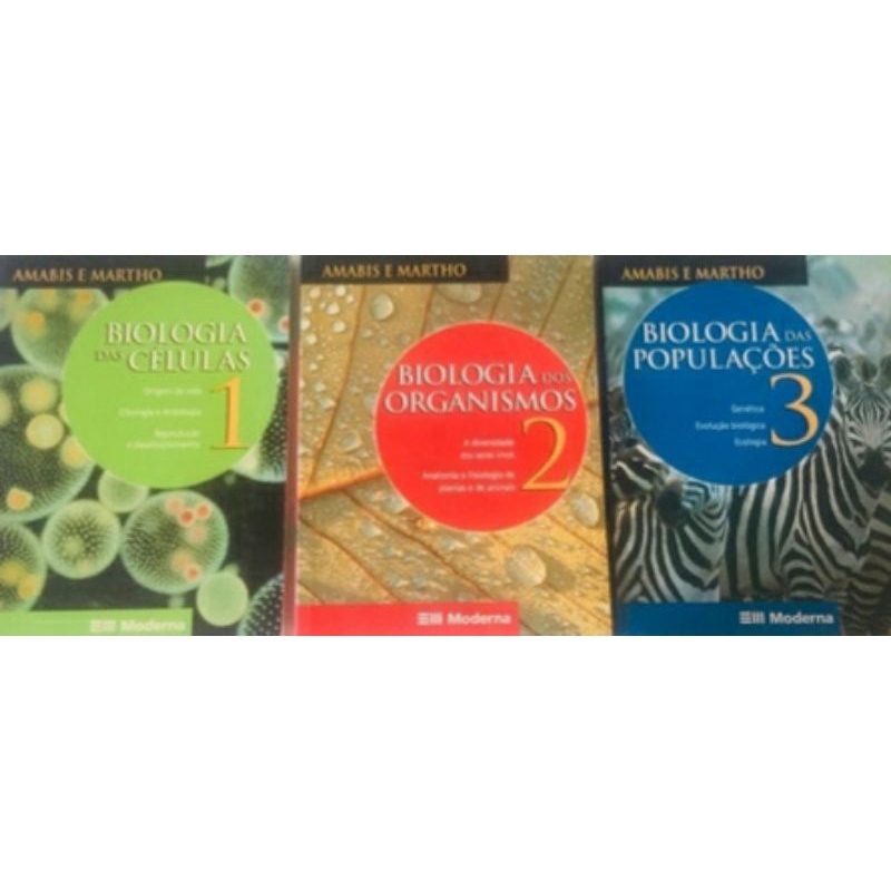 Biologia 1 2 e 3 Disponíveis - Amabis e Martho