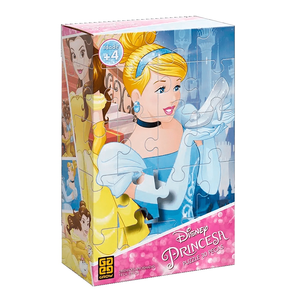 Quebra Cabeça de 30 Peças Princesas - Grow 2372 - Mom & Baby