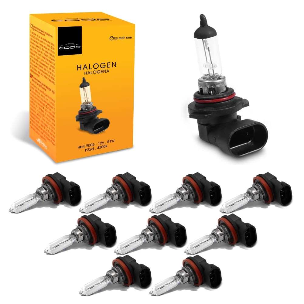 Lâmpada Automotiva Code Halógena Encaixe Hb4 12v Para Carro Moto Caminhão - Spare Parts and Accessories for Vehicles