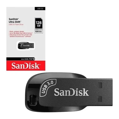Pendrive 128gb Sandisk Ultra Shift Usb 3.0 100mb/s Original