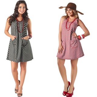 Vestido Feminino Soltinho Verão Curto com Bolso Fresquinho Confortável Barato