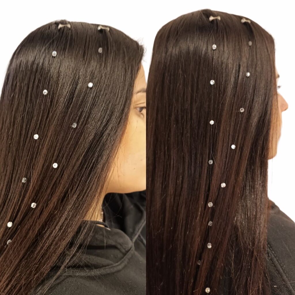 Fio de Cristal, Acessórios Pra cabelos, ponto de luz, brilho de cabelo, estra fio de cristal 60cm em Oferta na Shopee