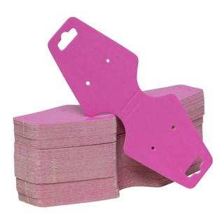 Cartela tag Gravata 4,9x12 cm Embalagens para Brinco, Pulseiras Rosa