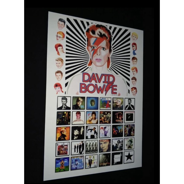 David Bowie poster cartaz musica imagem vinil cd cantor pop rock
