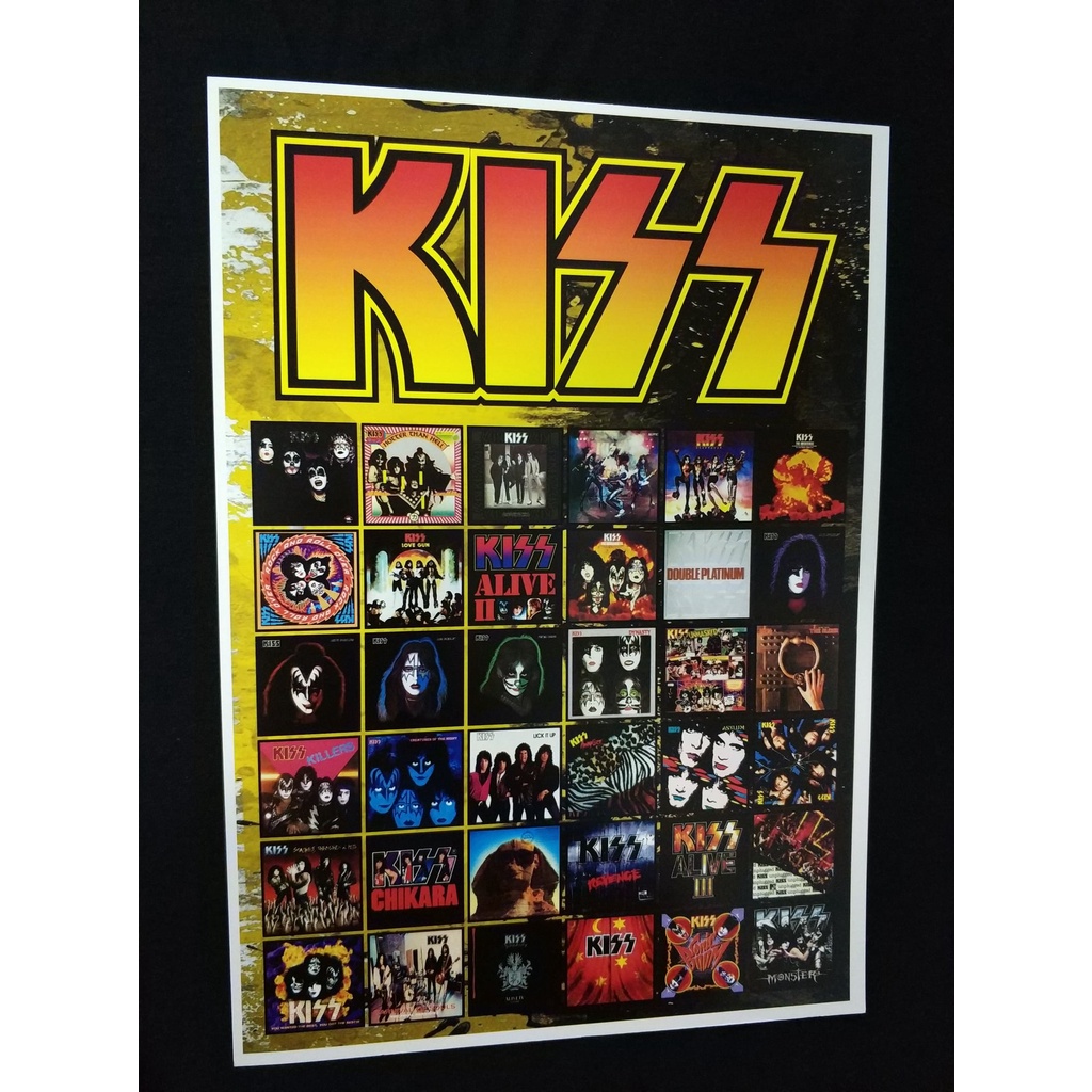 Kiss poster cartaz imagem banda vinil lp cd Paul Stanley Gene Simmons rock