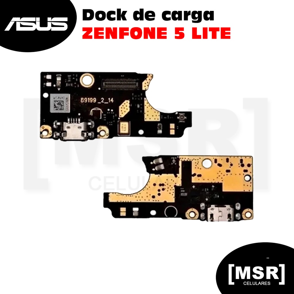 Placa dock de carga TURBO celular ASUS modelo ZENFONE 5 LITE