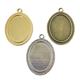 10 Unidades de Pingente Medalha Oval p/ Personalizar Foto em Oferta na Shopee