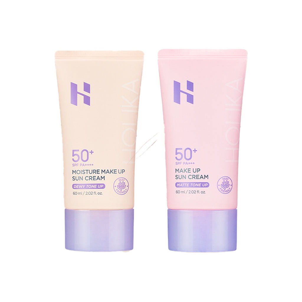 holika holika moisture makeup sunscreen, makeup sunscreen spf50+ pa+++ 60g em Oferta na Shopee