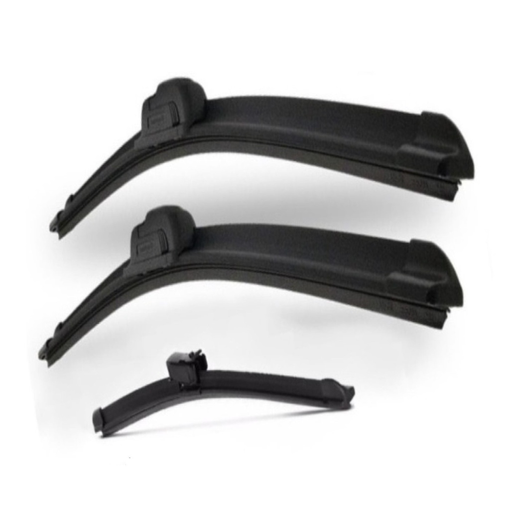 3 Palhetas Limpador Para-brisa Diant. + Trasei. Aerofit Silicone Para Fiat Palio Uno Sien…