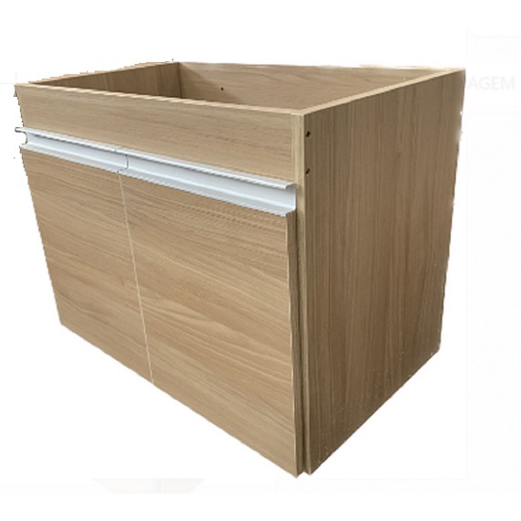 Gabinete 70 CM Puxadores 100 % Mdf Móveis Banheiro