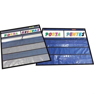 Kit 01 porta escovas e 01 porta pentes, ambos com  24 lugares em Oferta na Shopee