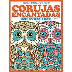 Livro para colorir - Corujas encantadas: Arte Antiestresse - Livro Para Colorir