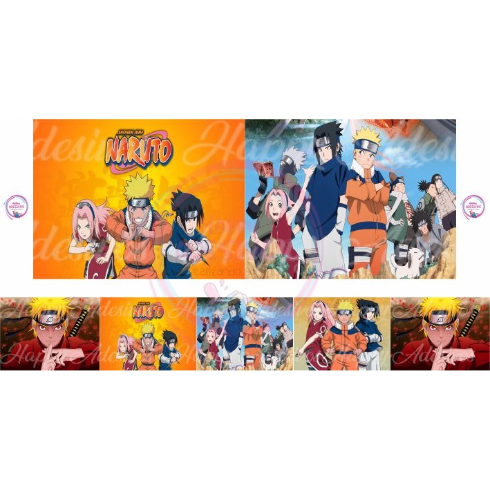 Faixa Adesiva Decorativa Parede Decoração Infantil Azul Menino Naruto Anime Mangá Gibi Quadrinhos Ninja Espada