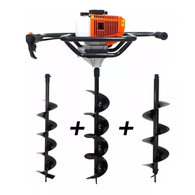 Perfurador De Solo Profissional A Gasolina 52cc Sa49 Sa Tools