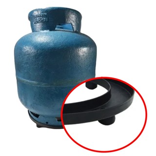 Suporte Para Botijão De Gás De Plastico 29x29cm - Preto