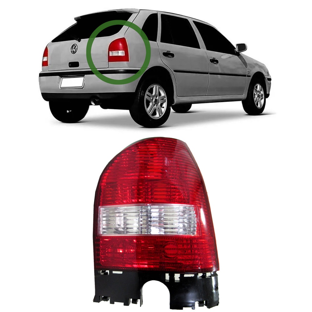 Lanterna Traseira Gol G3 1999 2000 2001 2002 2003 2004 2005 Cristal