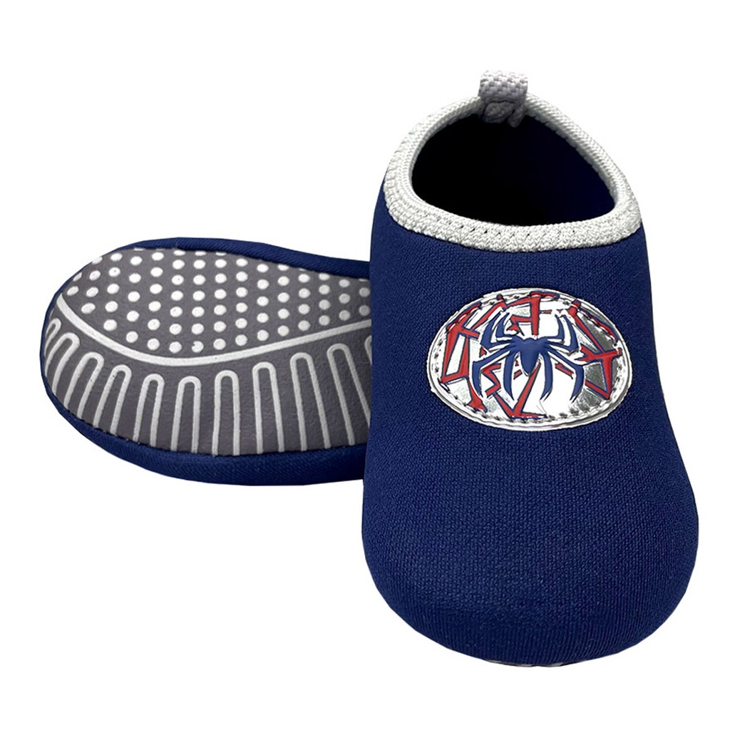 Sapatilha Infantil Antiderrapante Aranha Menino Conforto Macia Meia Calce Fácil Magicc Kids S114