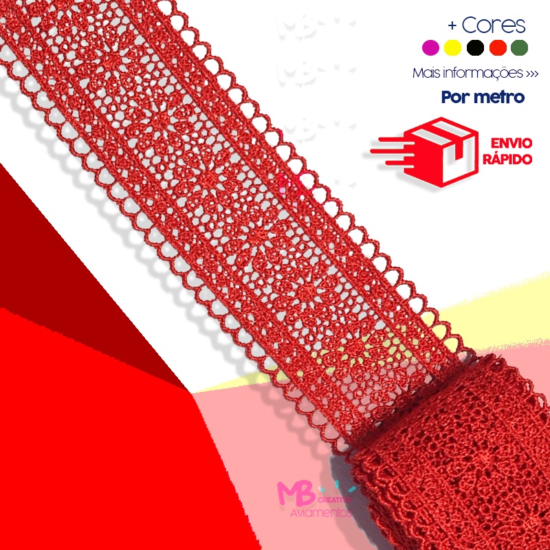 Renda guipir CHL-419 - 4cm - 1 metro