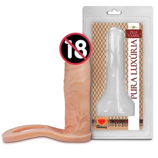Anel Companheiro Com Penis 12,4 X 3 CM Dupla Penetração - Sex Shop