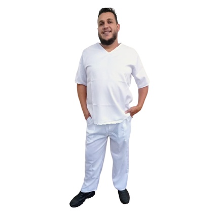 Ração Masculino Umbanda e Candomblé 4 peças Pano de cabeça /Pano de costa e Bata e Calça