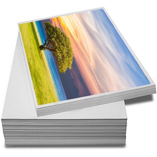 100 Folhas Papel Fotográfico A4 135g – Glossy Brilhante Premium p/ Impressão Jato de Tinta em Oferta na Shopee