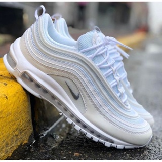 nike air max 97 white and silver