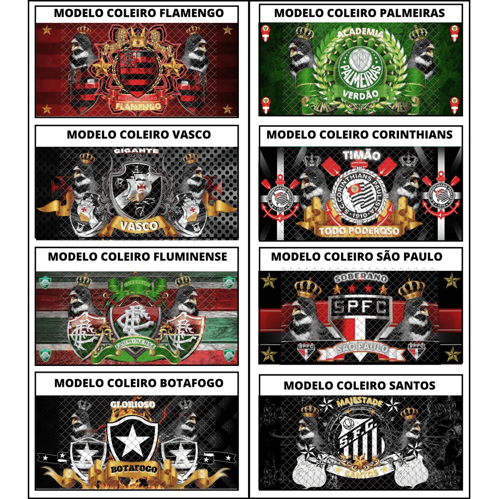 Adesivo para fundo de gaiolas e cestos Times do RJ e SP