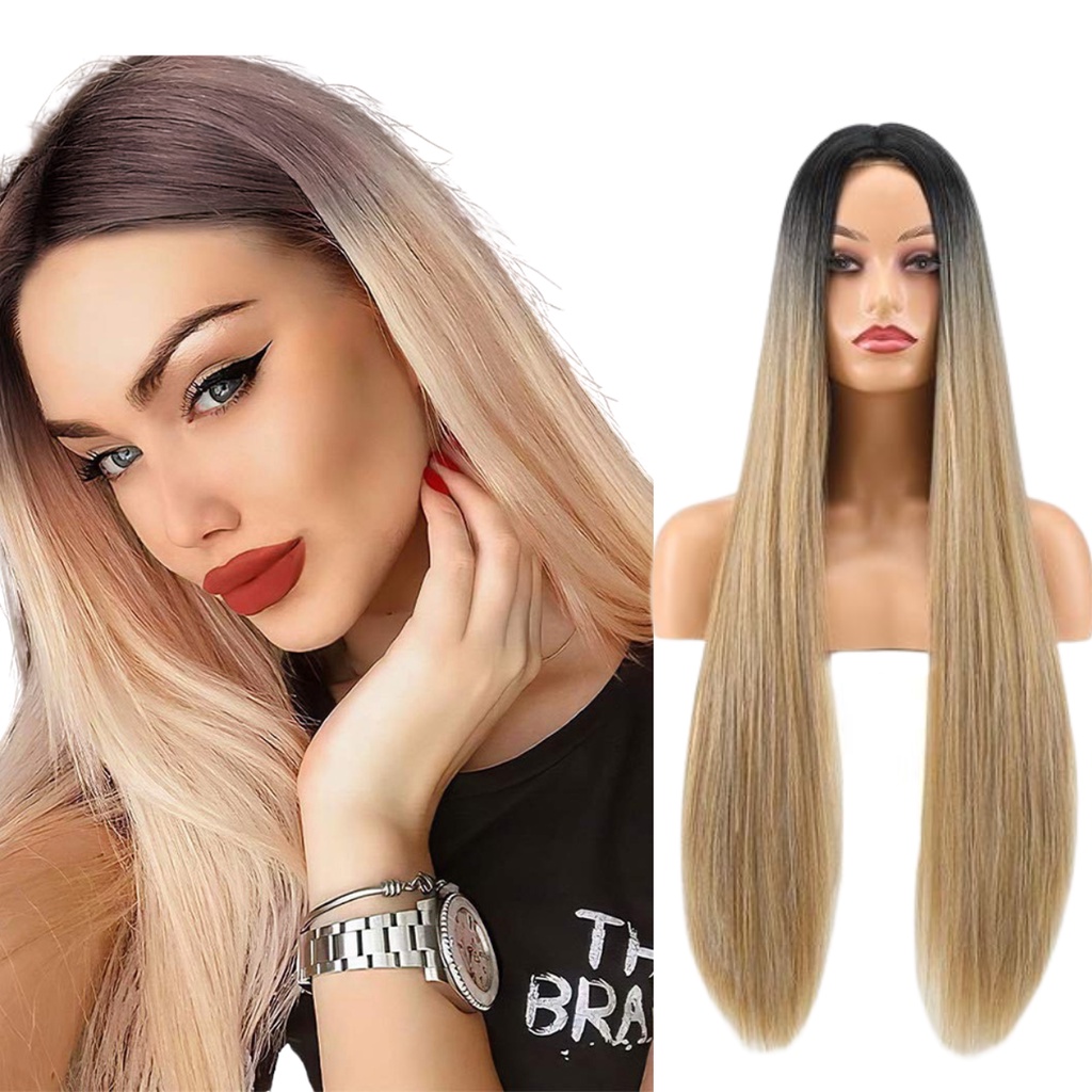 Peruca Lace Wig Lisa Fibra Futura Natural 70cm P/pranchar Varias Cores