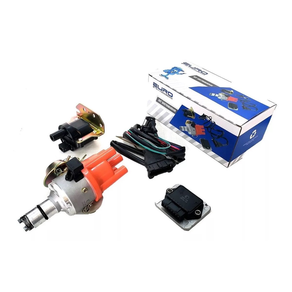 KIT DE IGNICAO ELETRONICA HALL PARA MOTORES A AR 1300 / 1500 / 1600 VOLKSWAGEN FUSCA / KOMBI / BRASILIA / VARIANT / TL / KARMANN GHIA / SP1 / SP2 / ZE DO CAIXAO / GURGEL / PUMA / MIURA / MP LAFER EURO50012K 50012K