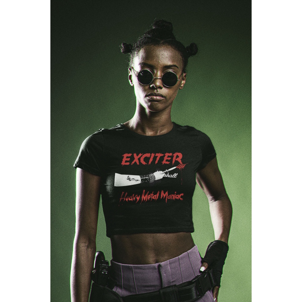 Blusa Cropped Exciter Álbum Heavy Metal Maniac