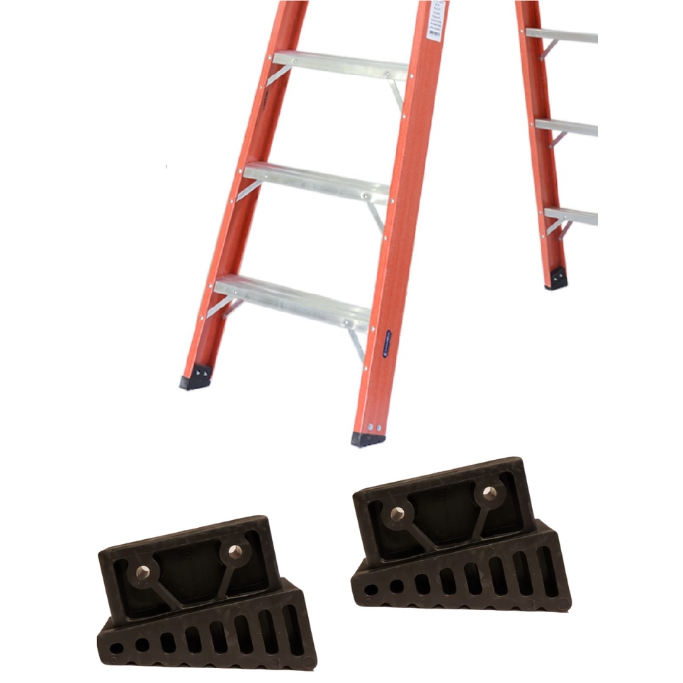 Sapata Pés para Escada Fibra Americana 72×23 mm Antiderrapante 1par