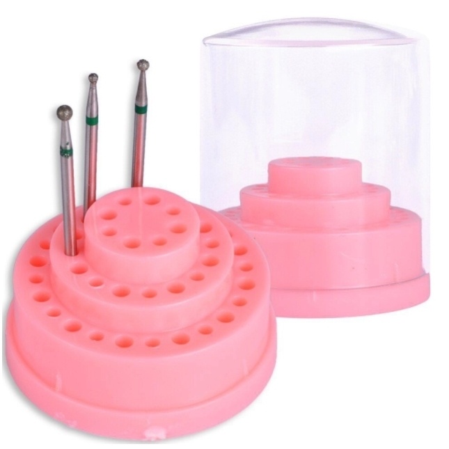 Suporte Porta Organizador para Brocas de Unhas Com 48 Compartimentos G
