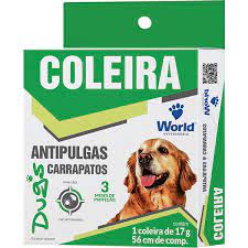 Coleira Antiparasitária Dugs Antipulgas e Carrapatos 17gr