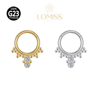 Piercing Argola Titânio PVD Segmento Articulado Indiano Zircônia Cravejada《Lomiss semijoias》 em Oferta na Shopee