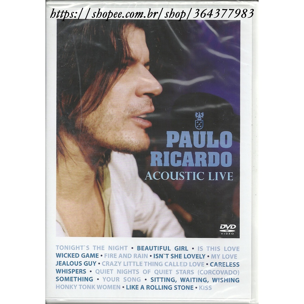 DVD Paulo Ricardo - Acoustic Live