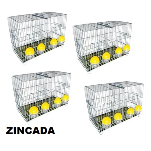 Kit 4 Gaiola Criadeira Para  Canário Belga Roller  Diamante Gold