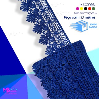 Renda de Guipir CHL-631 - 6cm - Rolo com 13,7 metros