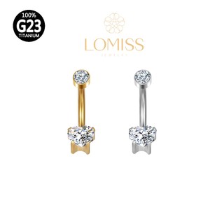 Piercing umbigo Banana de Titânio Coração Zircônia Lomiss semijoias em Oferta na Shopee