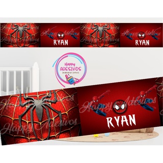 Faixa Adesiva Decorativa Parede Quarto Menino Infantil Baby Homem Aranha Nome Super Heróis Adesivo em Oferta na Shopee