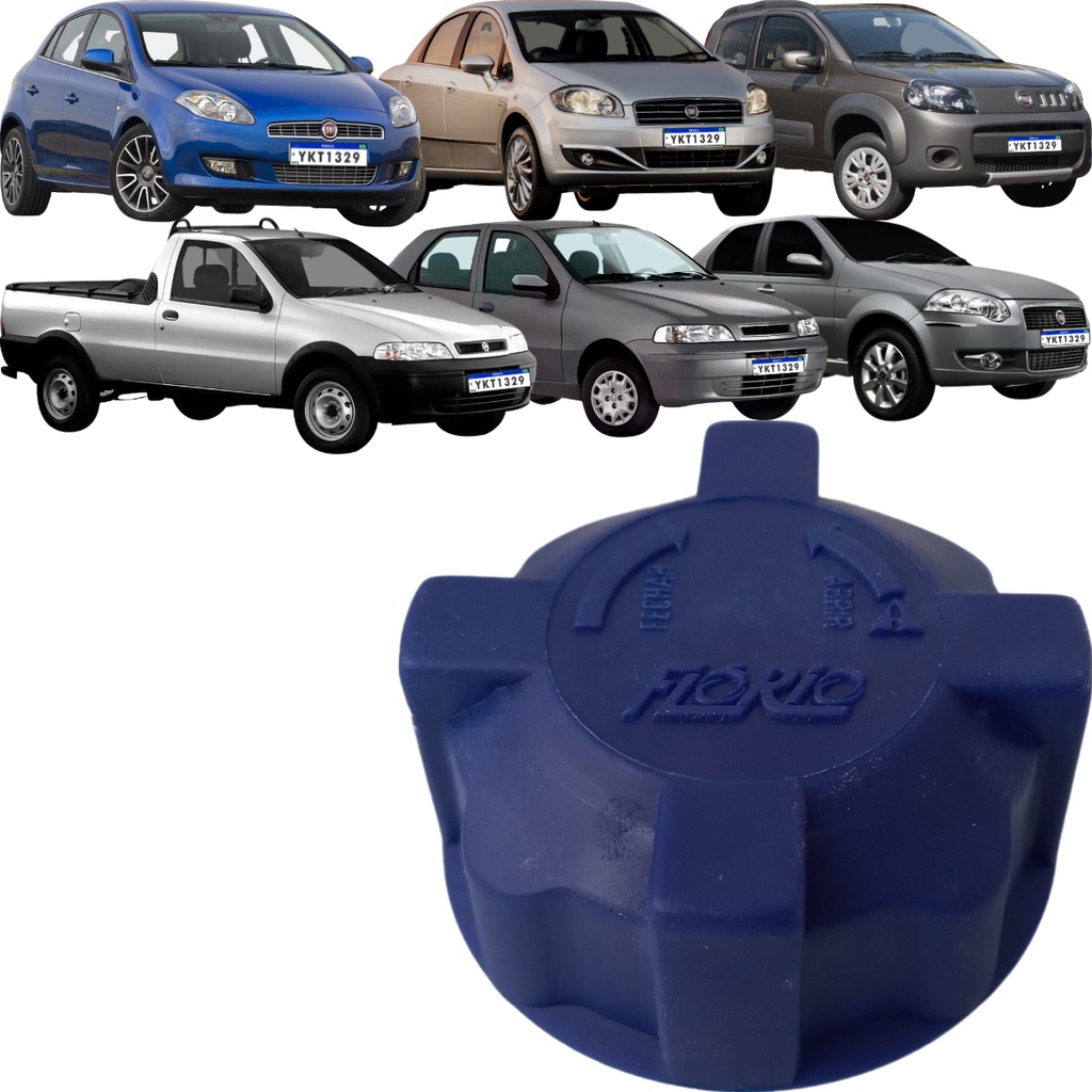 Tampa Reservatório do Radiador Novo Uno Bravo Strada Doblo em Oferta na Shopee