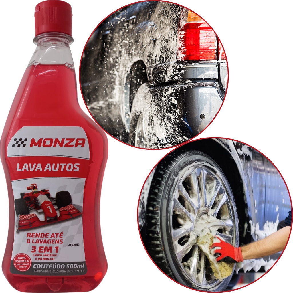 Shampoo Lava Automotivo 500ml Concentrado Limpeza Automotiva Pérola em Oferta na Shopee