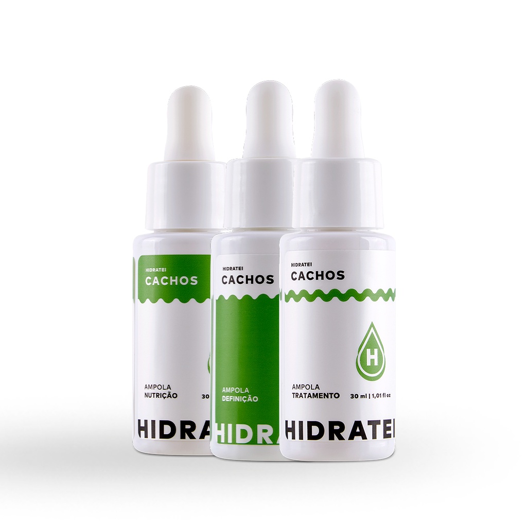 Kit Booster Hidratei Cachos - 1X Booster Tratamento + 1X Booster Definição + 1X