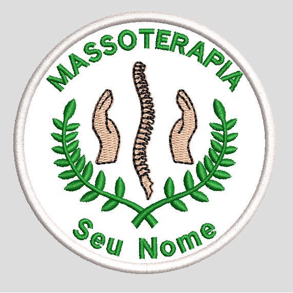 Patch Bordado Termocolante - Massoterapia seu nome