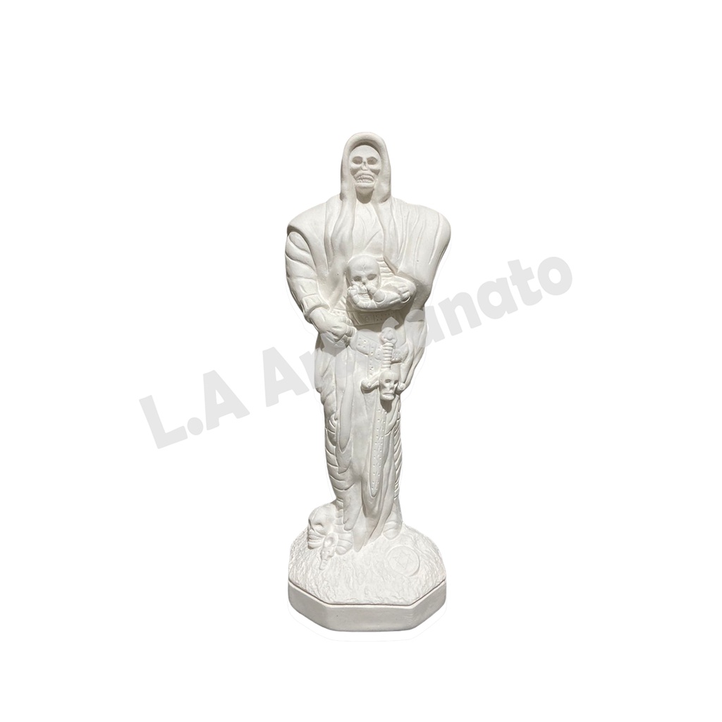 Imagem Exu Caveira Em Gesso Cru 24 Cm Para Artesanato